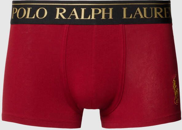 Polo Ralph Lauren Underwear Boxershort met logo in band model 'SINGLE-TRUNK Gold Reiter'