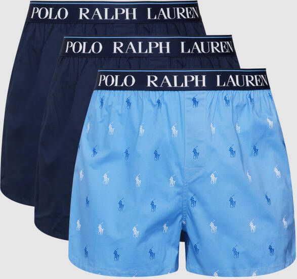 Polo Ralph Lauren Underwear Boxershort met elastische logoband in een set van 3 stuks
