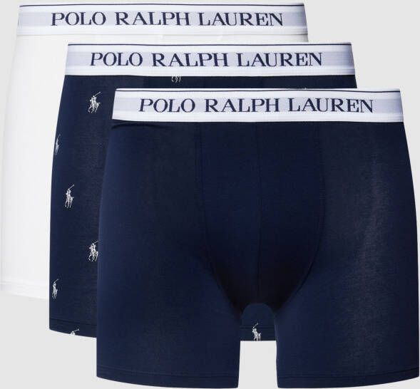 Polo Ralph Lauren Underwear Boxershort met logo in band in een set van 3 stuks model 'BRIEF'
