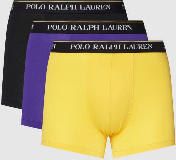 Polo Ralph Lauren Underwear Boxershort met logo in band in een set van 3 stuks model 'CLASSIC TRUNK-3 PACK'