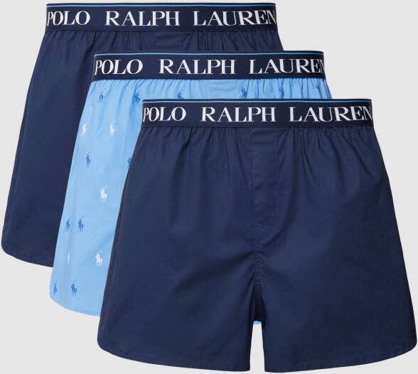 Polo Ralph Lauren Underwear Boxershort met logomotief in een set van 3 stuks