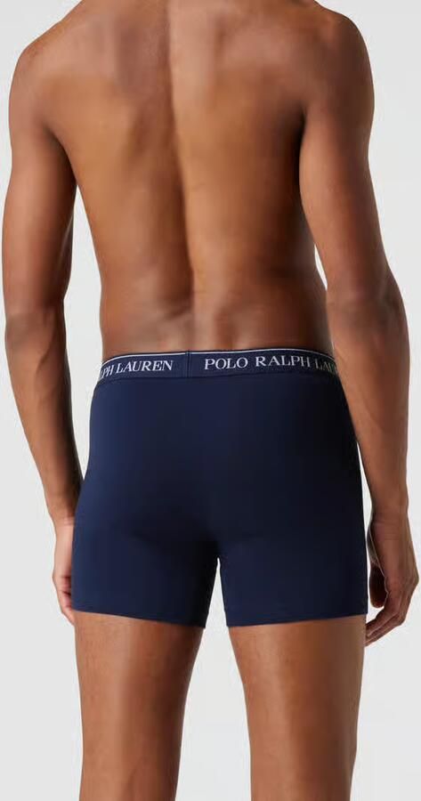Ralph Lauren Upgrade je collectie met Boxer Brief 3-Pack Blue Heren