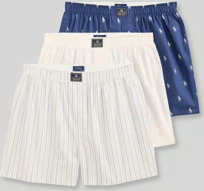 Polo Ralph Lauren Underwear Boxershorts van puur katoen in een set van 3