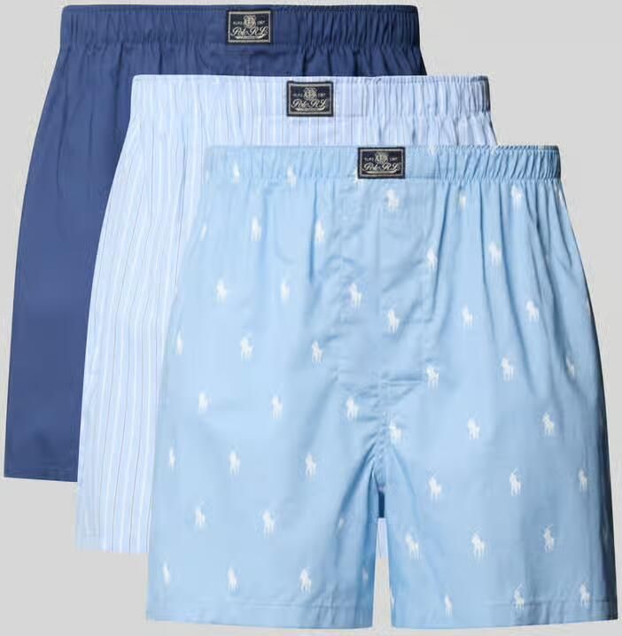 Polo Ralph Lauren Underwear Boxershorts van puur katoen in een set van 3