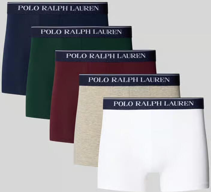 Polo Ralph Lauren Underwear Boxershort met elastische band met logo in een set van 5 stuks - Foto 2