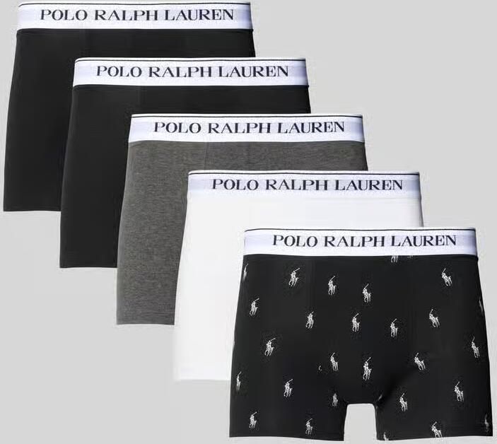 Polo Ralph Lauren Underwear Boxershort met elastische band met logo in een set van 5 stuks - Foto 2