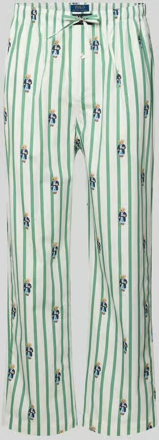 Polo Ralph Lauren Underwear Comfort fit pyjamabroek met ijsbeermotief model 'PJ PANT-SLEEP-BOTTOM'
