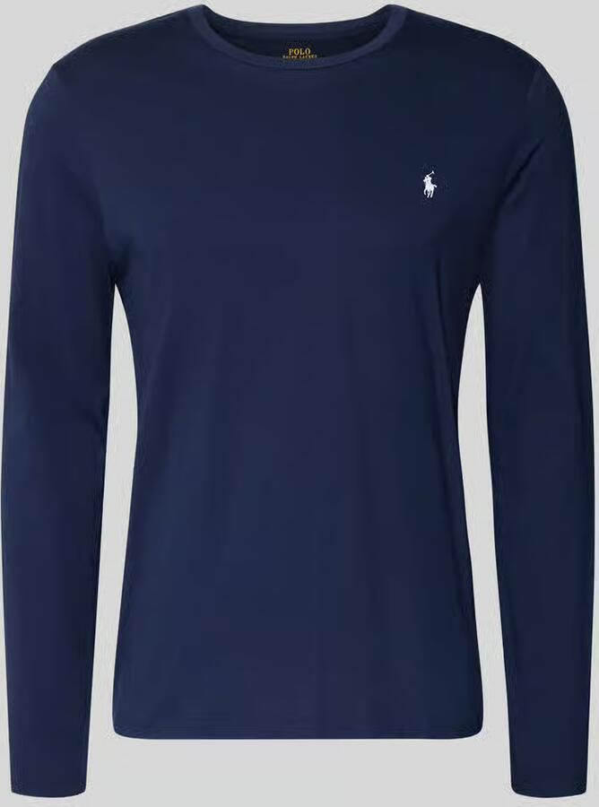 Polo Ralph Lauren Underwear Katoenen shirt met lange mouwen en labelstitching