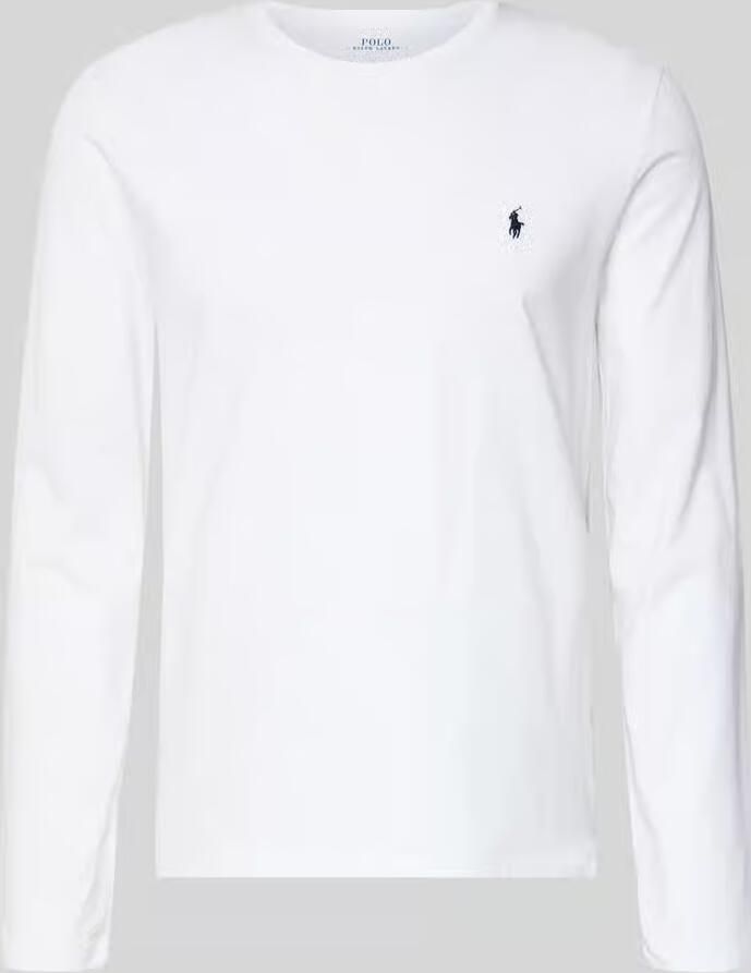 Polo Ralph Lauren Underwear Katoenen shirt met lange mouwen en labelstitching
