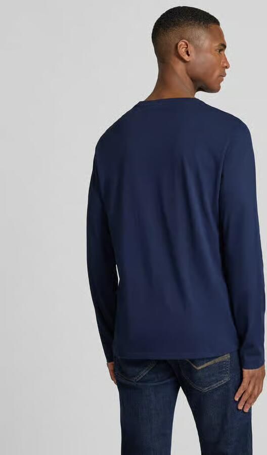 Polo Ralph Lauren Underwear Katoenen shirt met lange mouwen en labelstitching