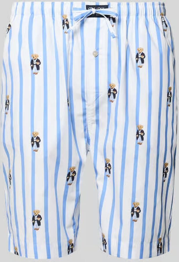 Polo Ralph Lauren Underwear Korte pyjamabroek met tunnelkoord van puur katoen - Foto 2