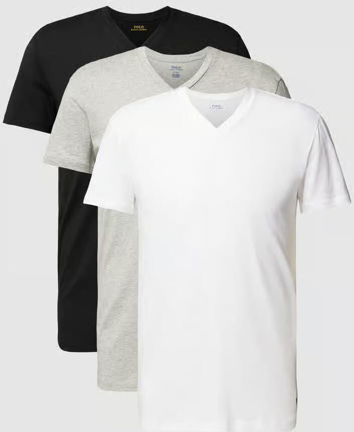 Polo Ralph Lauren Underwear Slim fit T-shirt van puur katoen in een set van 3 stuks - Foto 2