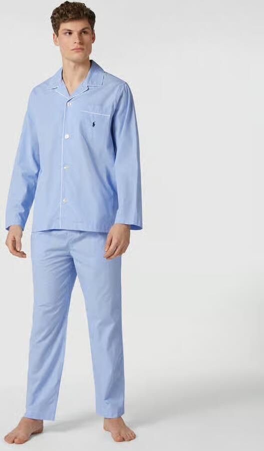 Polo Ralph Lauren Underwear Pyjama van katoen met geweven motief - Foto 3