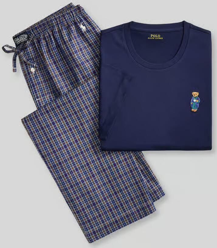 Polo Ralph Lauren Pyjama's nachthemden S S PJ SET-SLEEP-SET