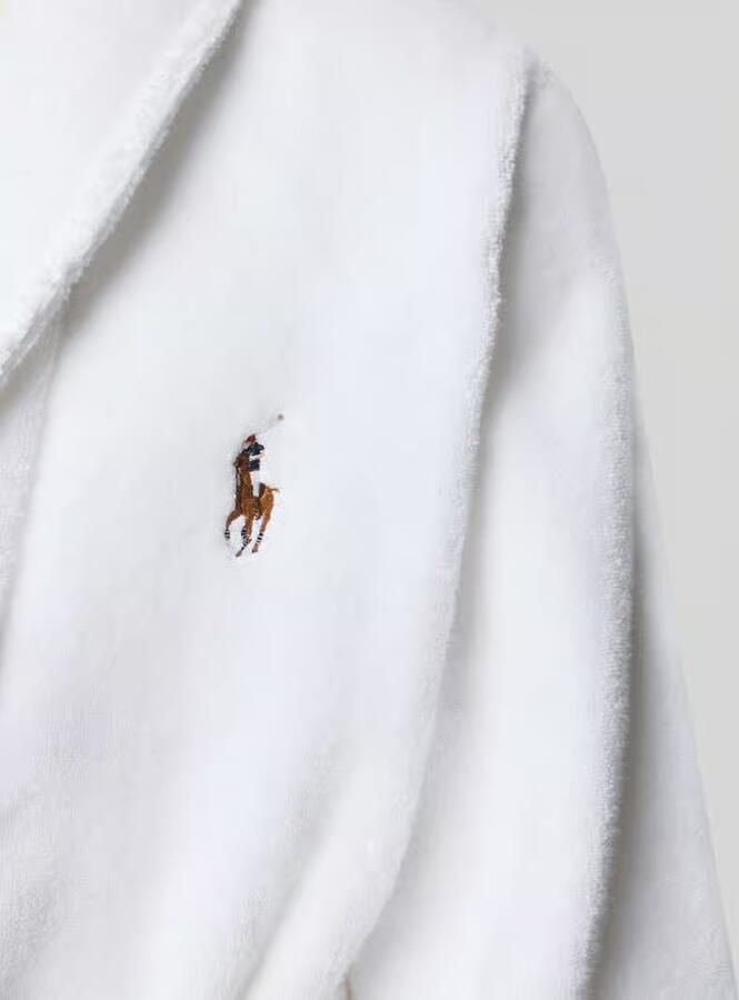 Polo Ralph Lauren Luxe witte katoenen logo-geborduurde badjas White Heren - Foto 3