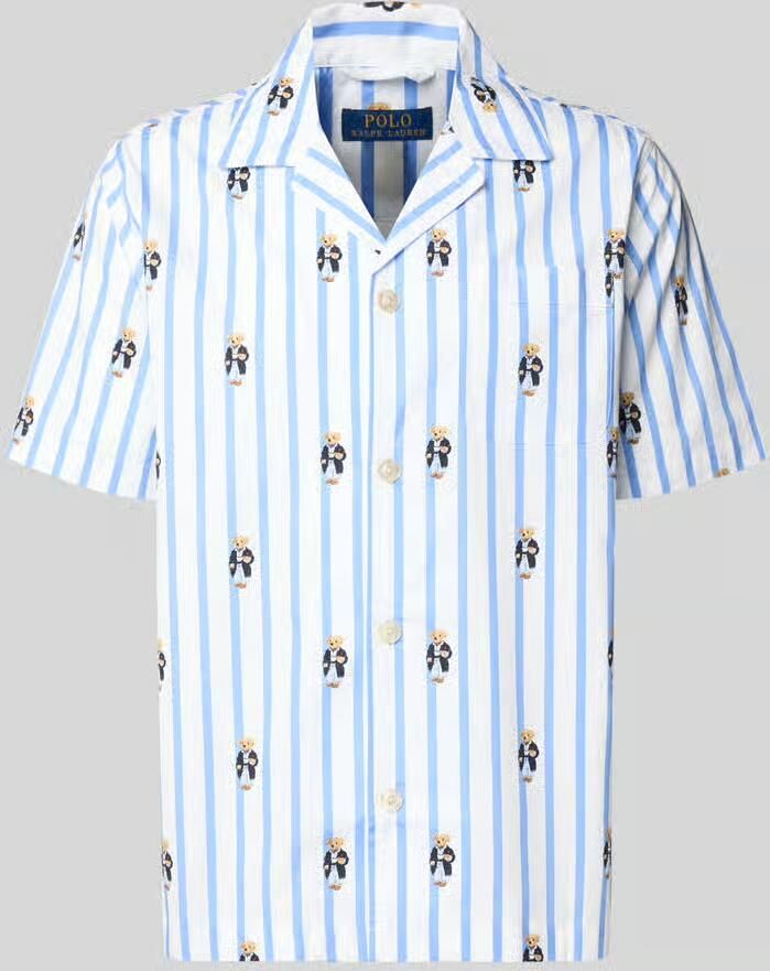 Polo Ralph Lauren Underwear regular fit pyjamabovendeel met polo bear-muster - Foto 2