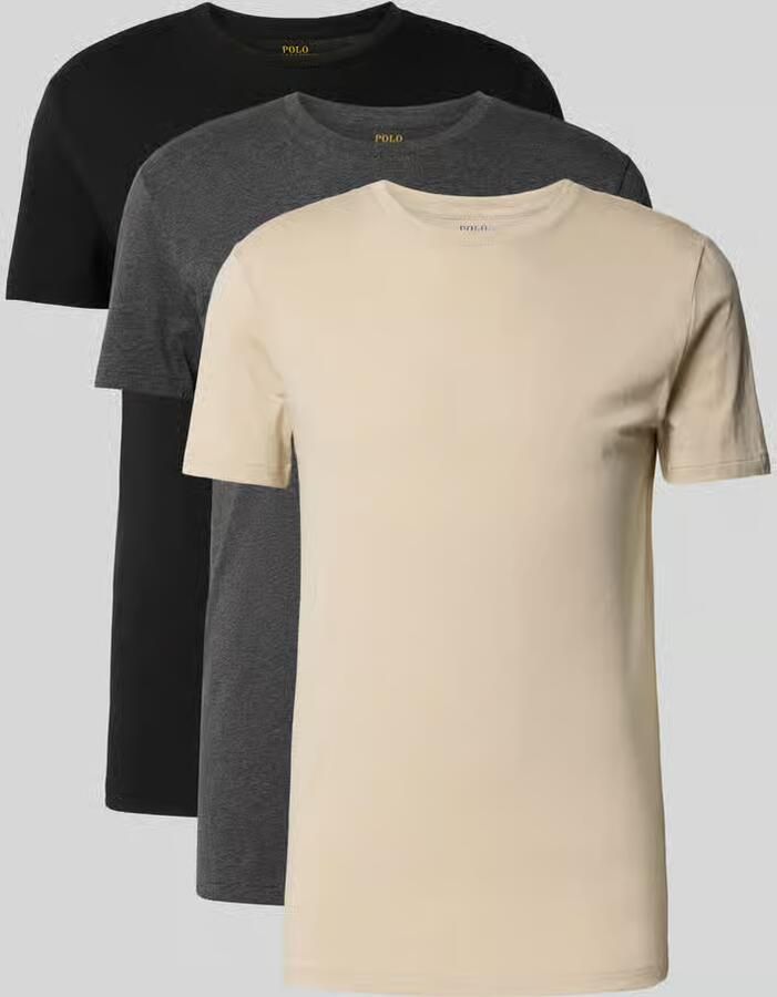 Polo Ralph Lauren Underwear Slim fit T-shirt van puur katoen in een set van 3 stuks