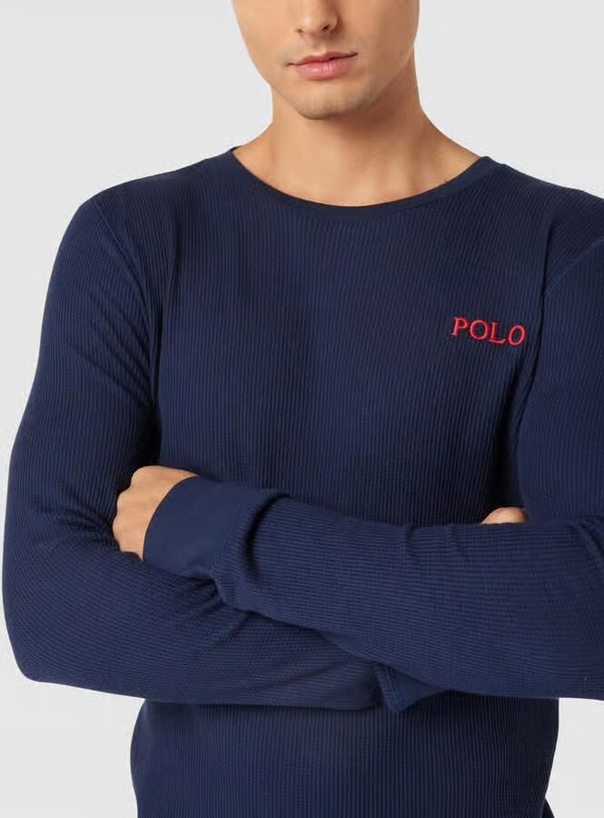 Polo Ralph Lauren Underwear Shirt met lange mouwen en structuurmotief model 'WAFFLE'' - Foto 2