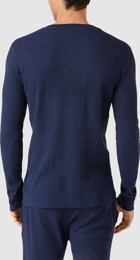 Polo Ralph Lauren Underwear Shirt met lange mouwen en structuurmotief model 'WAFFLE''
