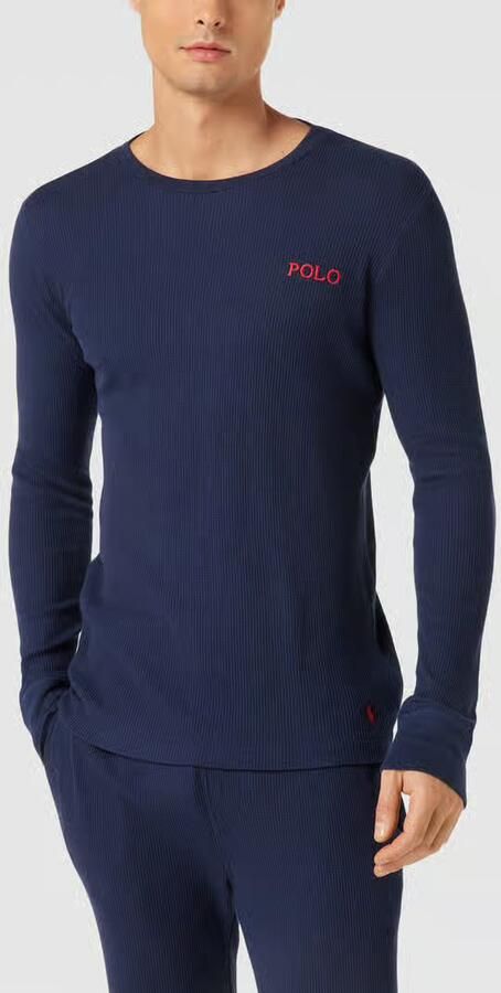 Polo Ralph Lauren Underwear Shirt met lange mouwen en structuurmotief model 'WAFFLE'' - Foto 4
