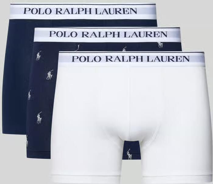 Polo Ralph Lauren Underwear Boxershort met elastische band met logo in een set van 3 stuks