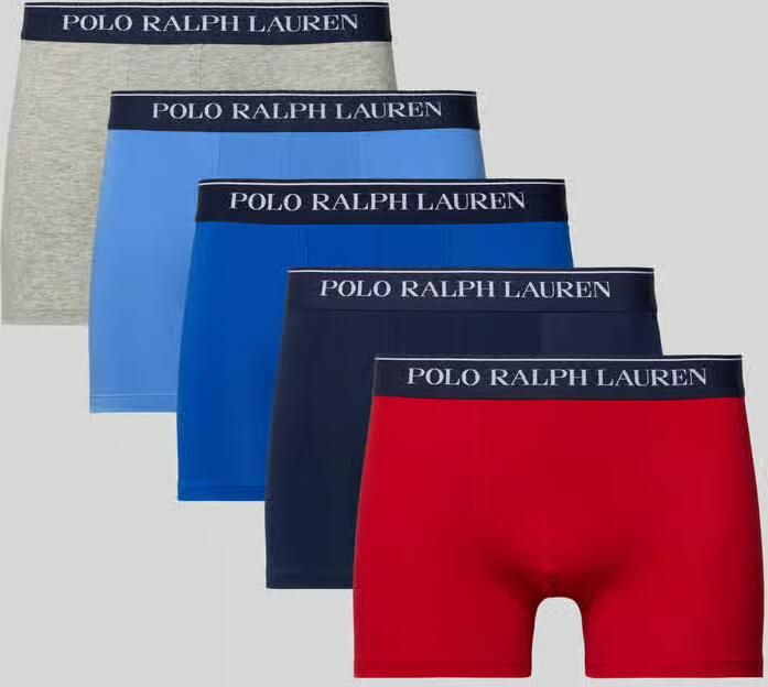 Polo Ralph Lauren Underwear Boxershort met elastische band met label in een set van 5 stuks