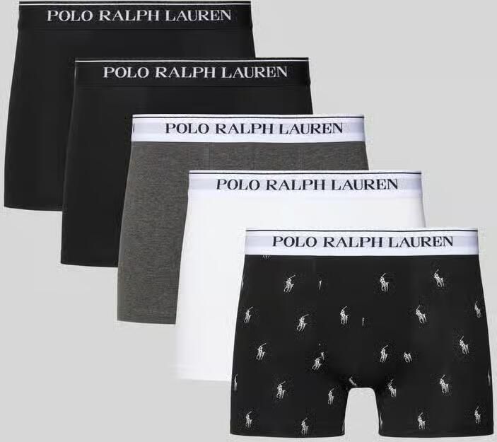 Polo Ralph Lauren Underwear Boxershort met elastische band met logo in een set van 5 stuks - Foto 2