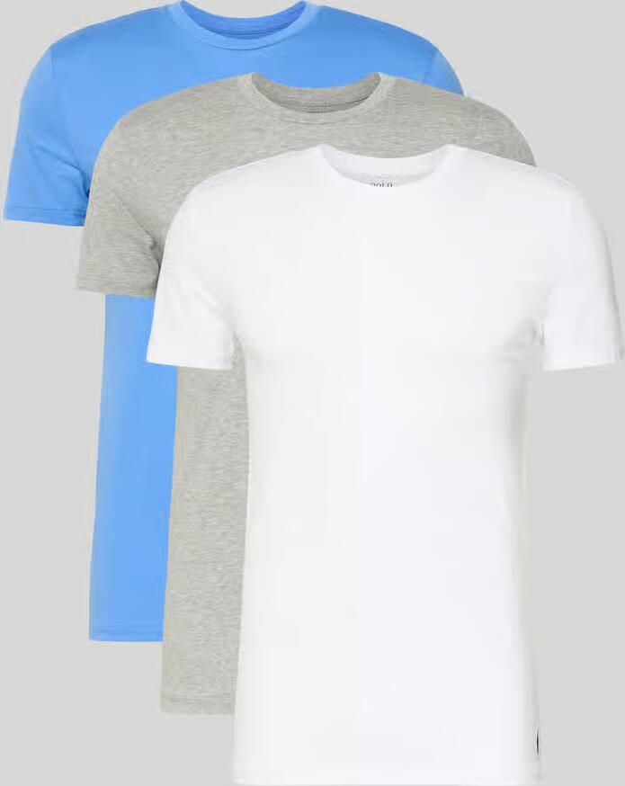 Polo Ralph Lauren Underwear Slim fit T-shirt van puur katoen in een set van 3 stuks - Foto 2