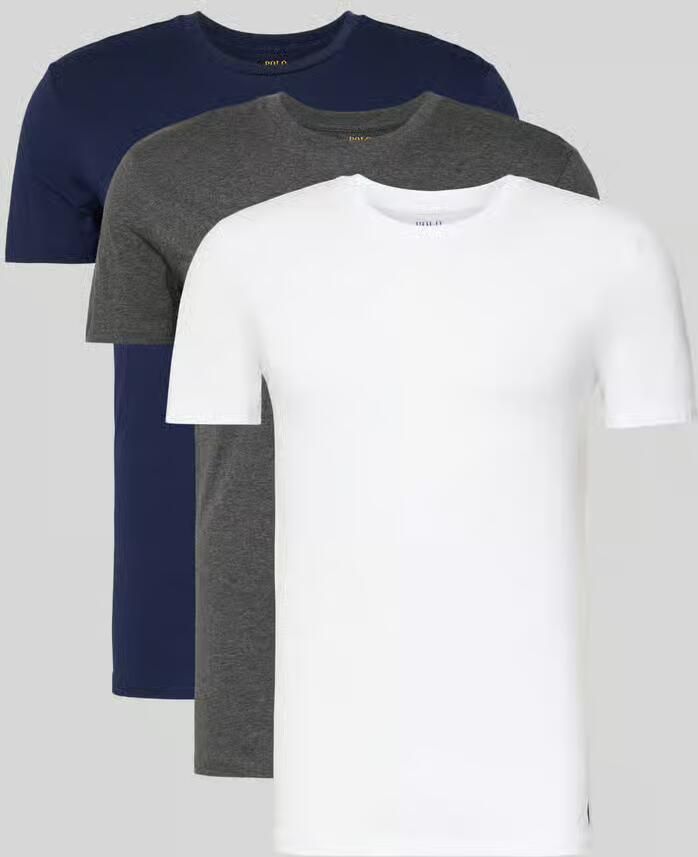 Polo Ralph Lauren Underwear Slim fit T-shirt van puur katoen in een set van 3 stuks - Foto 2
