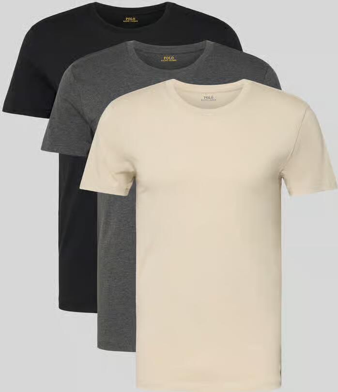 Polo Ralph Lauren Underwear Slim fit T-shirt van puur katoen in een set van 3 stuks - Foto 2