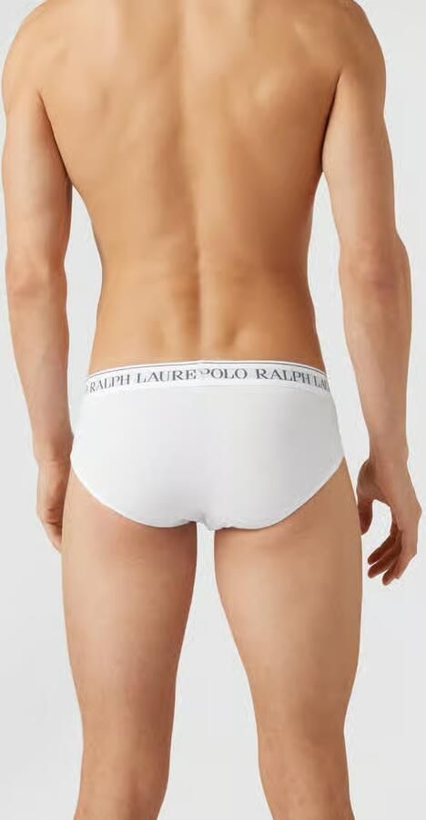 Ralph Lauren Klassieke Witte Polo Slips (3-Pack) White Heren