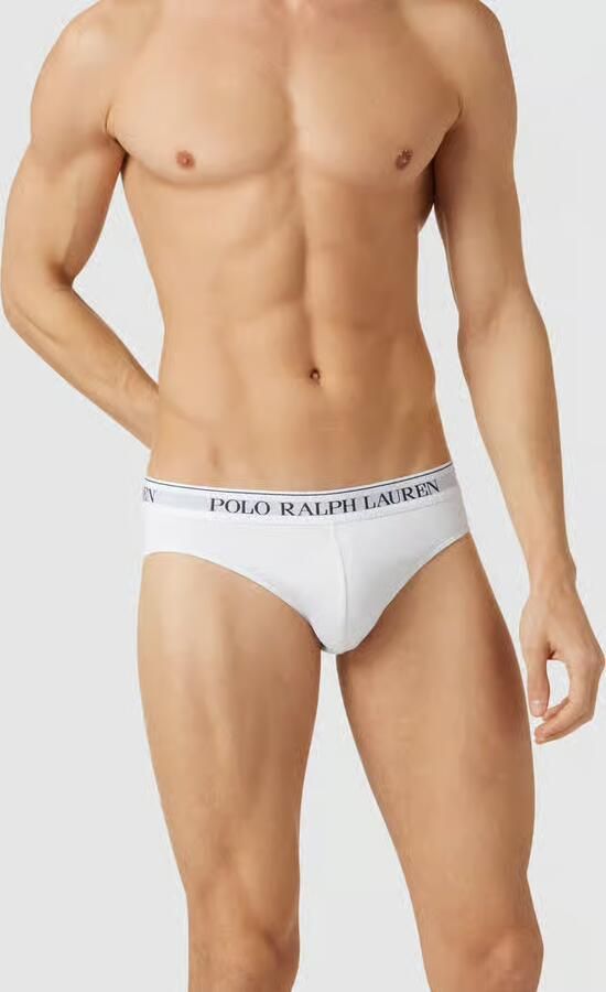 Ralph Lauren Klassieke Witte Polo Slips (3-Pack) White Heren - Foto 2