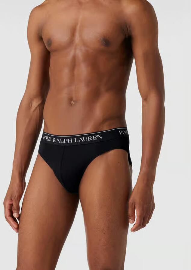 Ralph Lauren Zwarte Heren Slip 3-Pack met Stretch Model Black Heren - Foto 3
