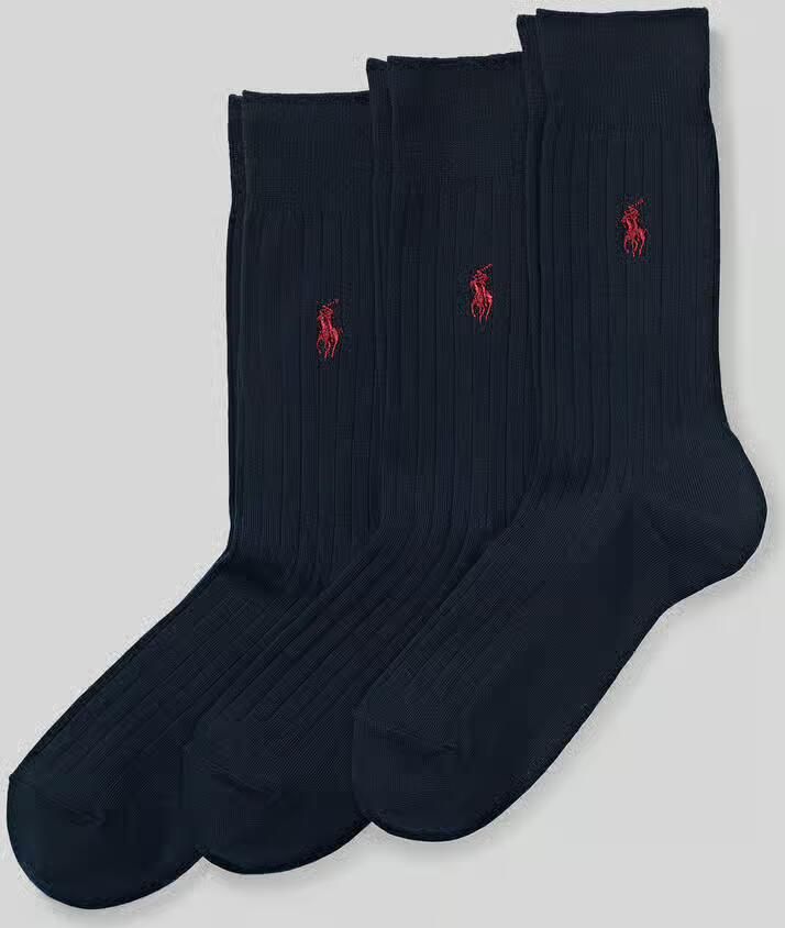 Polo Ralph Lauren Underwear sokken met gestikt logo in set van 3
