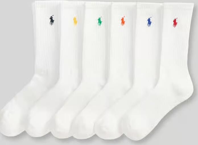 Polo Ralph Lauren Underwear Sokken van katoenmix in een set van 6