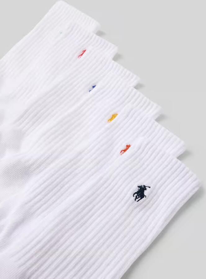 Polo Ralph Lauren Underwear Sokken met contrasterende merkstitching in een set van 6 paar - Foto 3