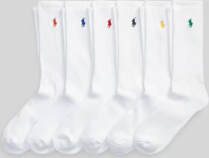 Polo Ralph Lauren Underwear Sokken met contrasterende merkstitching in een set van 6 paar - Foto 2