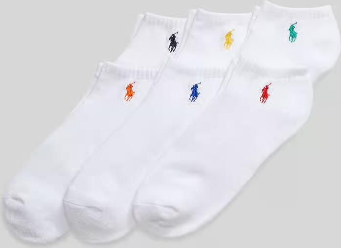 Polo Ralph Lauren Underwear Sneakersokken met labelstitching in een set van 6 paar - Foto 2