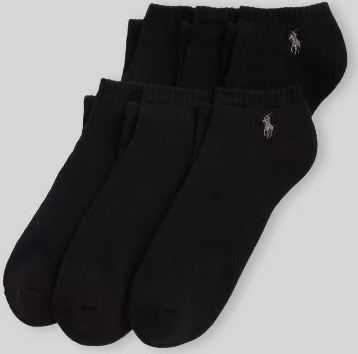 Polo Ralph Lauren Underwear Sneakersokken met labelstitching in een set van 6 paar