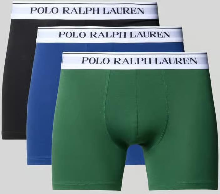 Polo Ralph Lauren Underwear Trunks van katoenmix in een set van 3