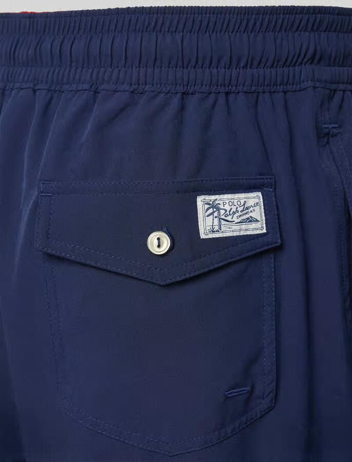 Ralph Lauren Geborduurd Logo Elastische Taille Trekkoord Zak Strandkleding Blue Heren - Foto 8