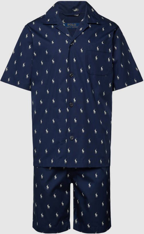 Polo Ralph Lauren Underwear Pyjama met all-over logomotief model 'WOVEN'