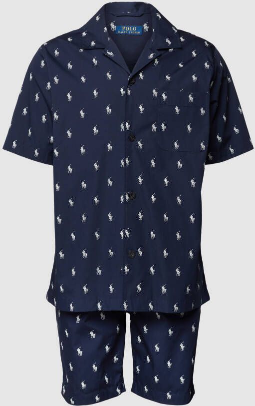 Polo Ralph Lauren Underwear Pyjama met all-over logo model 'AOPP WOVEN'