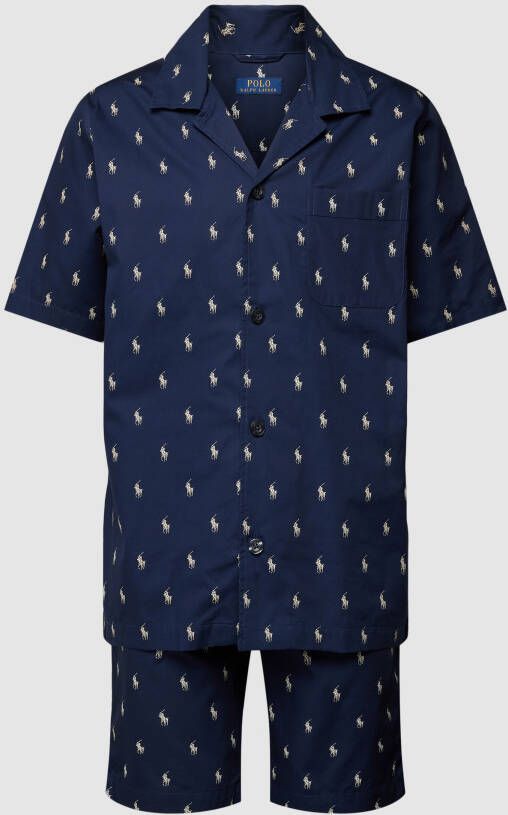 Polo Ralph Lauren Underwear Pyjama met all-over logomotief model 'WOVEN'