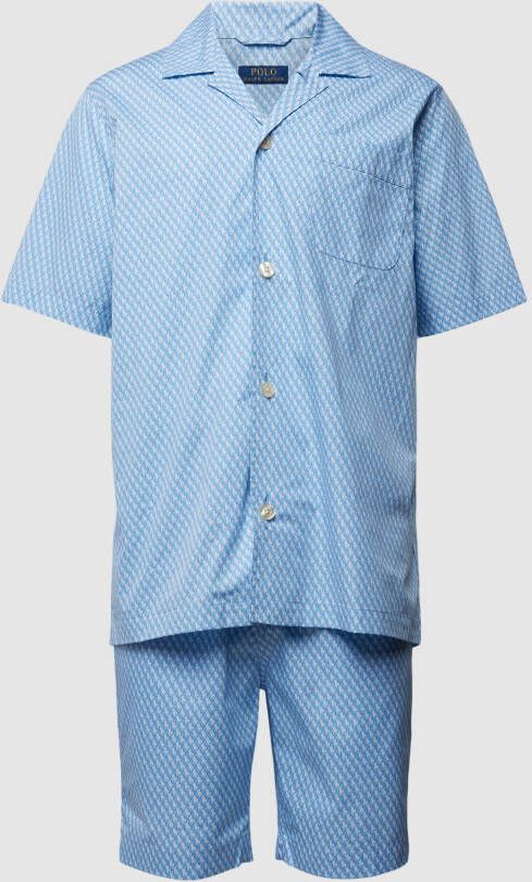 Polo Ralph Lauren Underwear Pyjama met contrastpaspels model 'WOVEN'