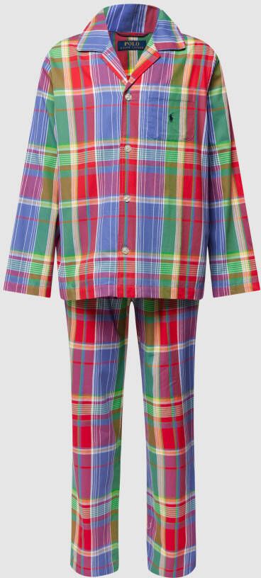 Polo Ralph Lauren Underwear Pyjama met tartanruit model 'WOVEN'