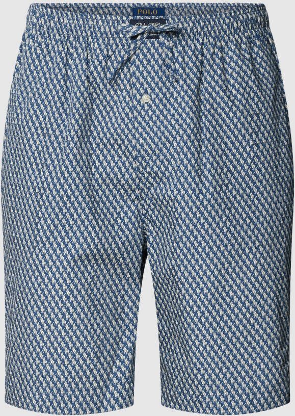 Polo Ralph Lauren Underwear Korte pyjamabroek met all-over motief model 'WOVEN'