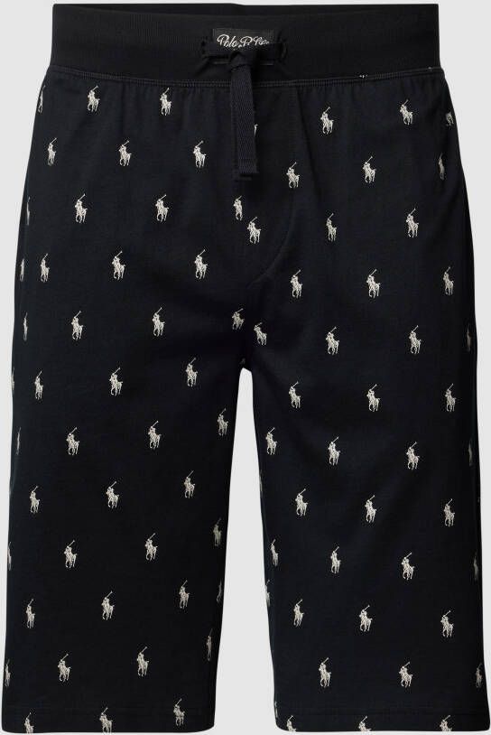 Polo Ralph Lauren Underwear Slim fit sweatshorts met labelprint model 'LIQUID'