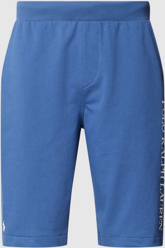 Polo Ralph Lauren Underwear Slim fit sweatshorts met labelprint model 'LOOPBACK'