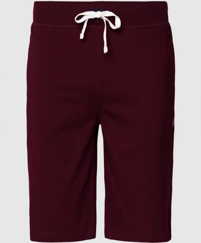 Polo Ralph Lauren Underwear Slim fit sweatshorts met labelstitching model 'LIQUID'
